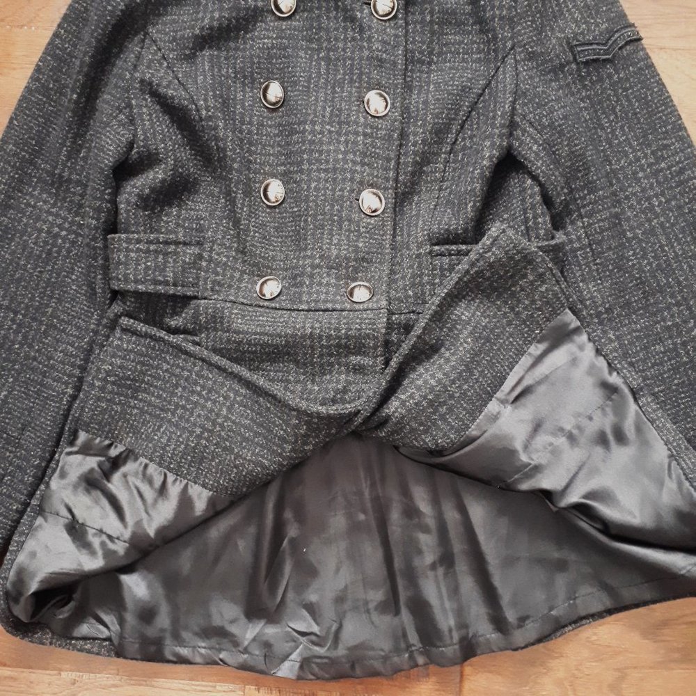 Buffalo Wool Blend Double Breasted Coat - Picture 7 of 13